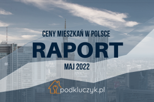 korekta cen ofertowych mieszkań w Polsce w maju 2022